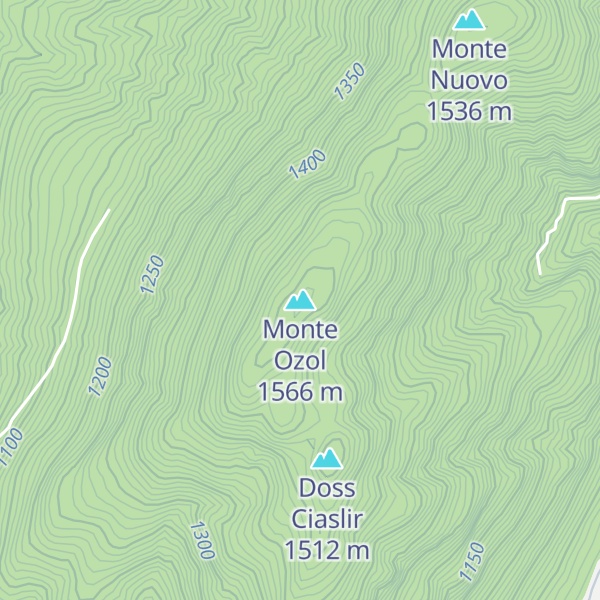 Map of Monte Ozol