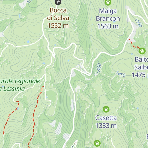 Map of casa diocesana Tracchi