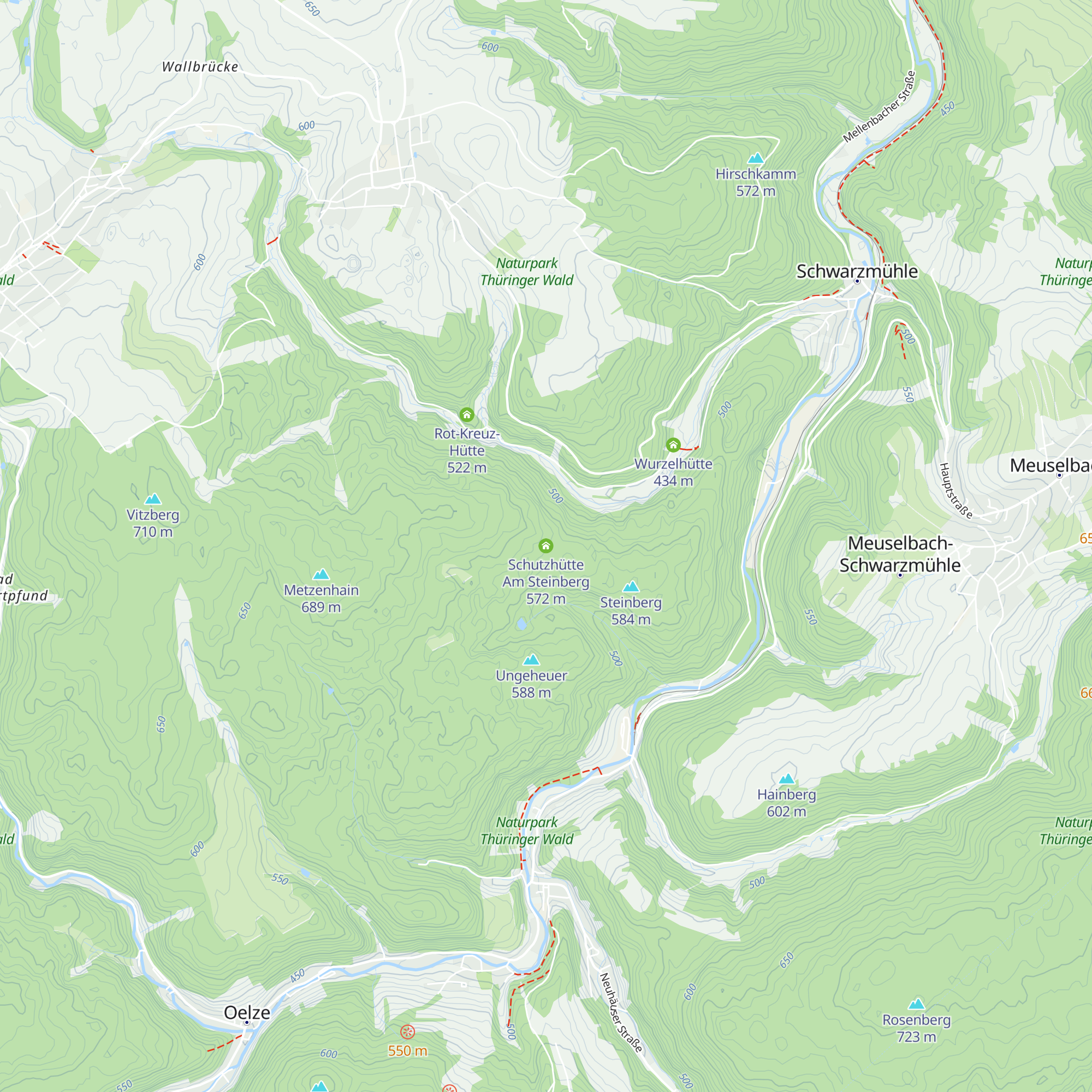 Schutzhütte Am Steinberg map