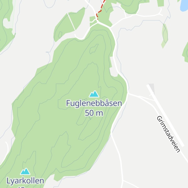 Map of Fuglenebbåsen