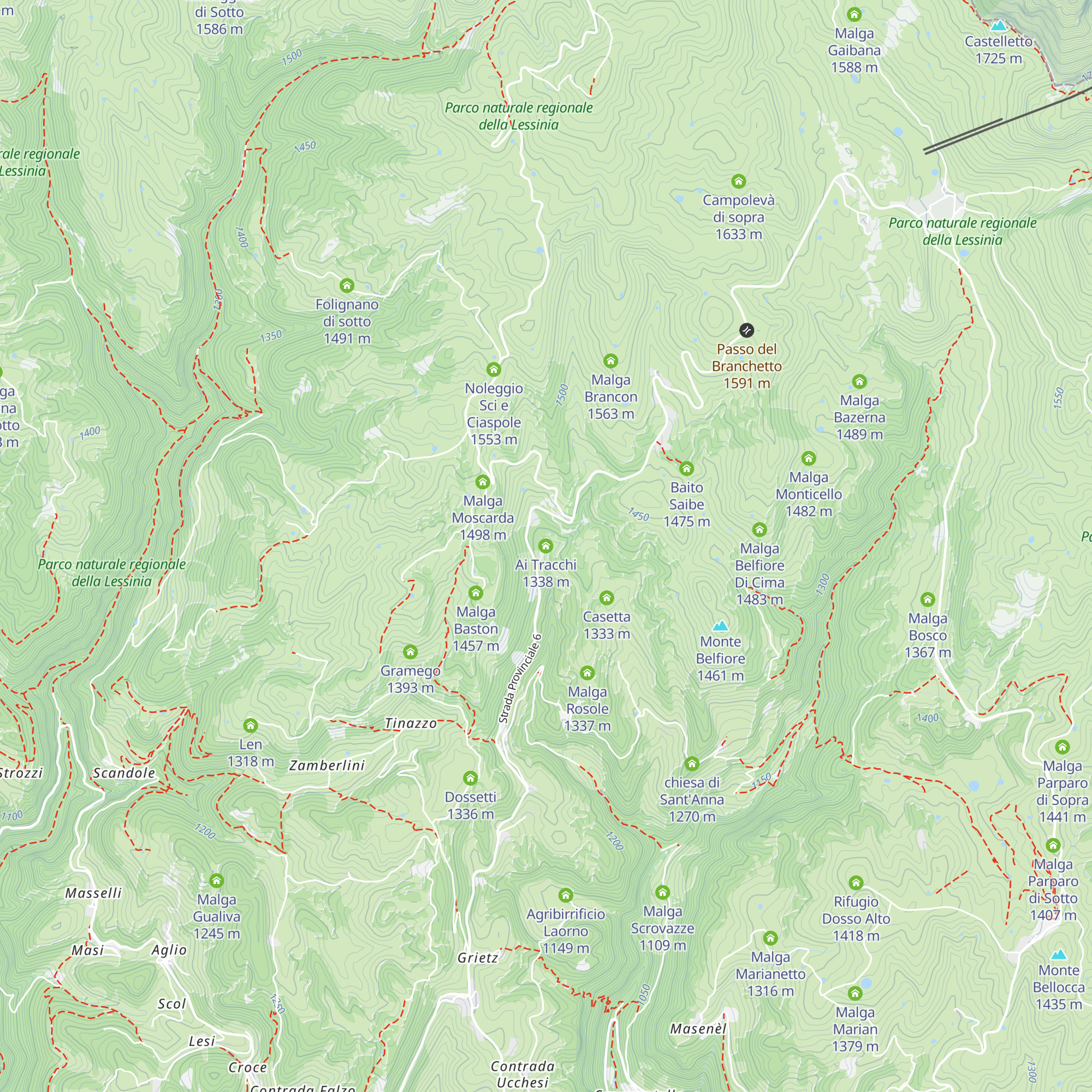 Ai Tracchi map
