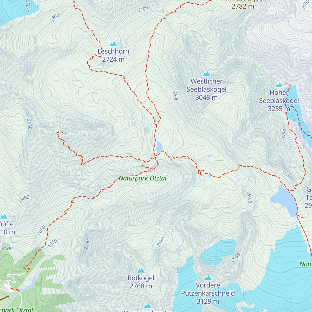 Winnebachseehütte map