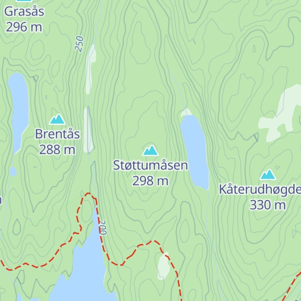 Map of Støttumåsen