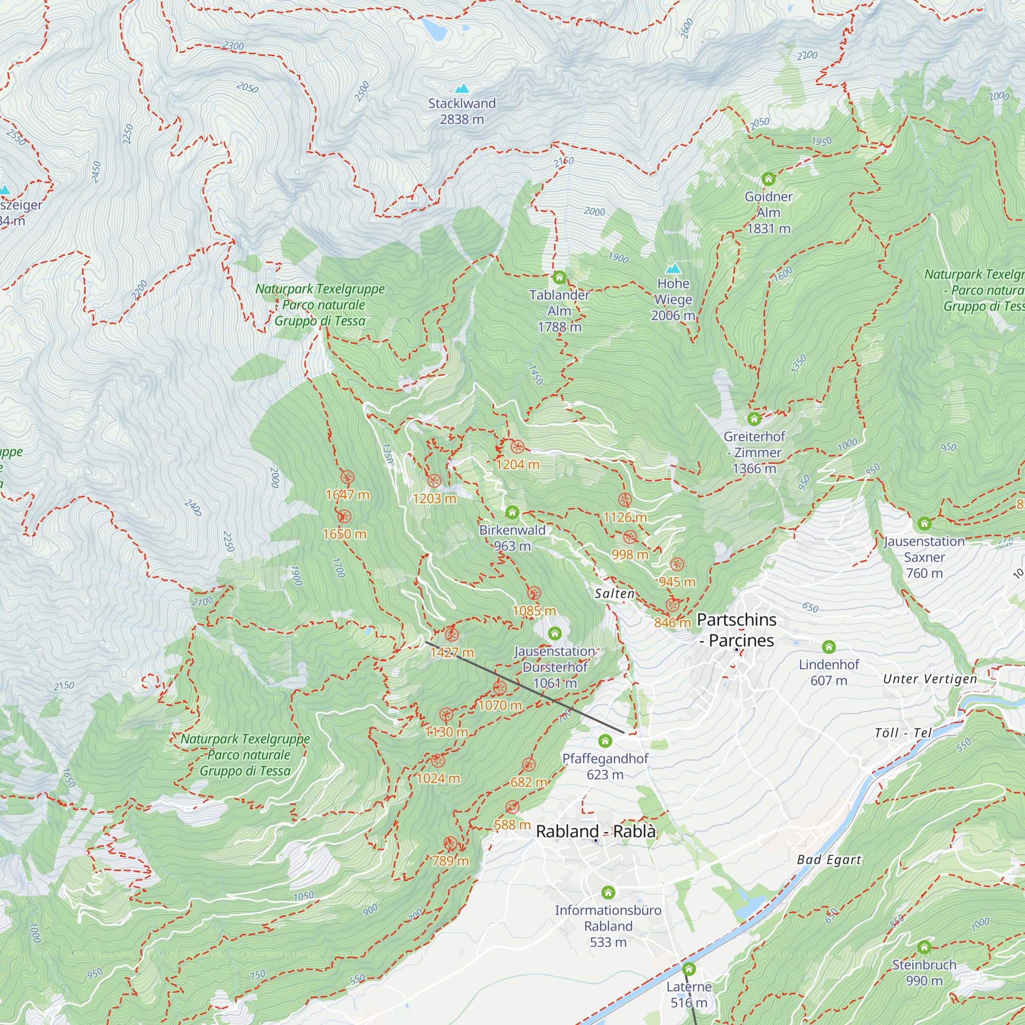 Birkenwald map