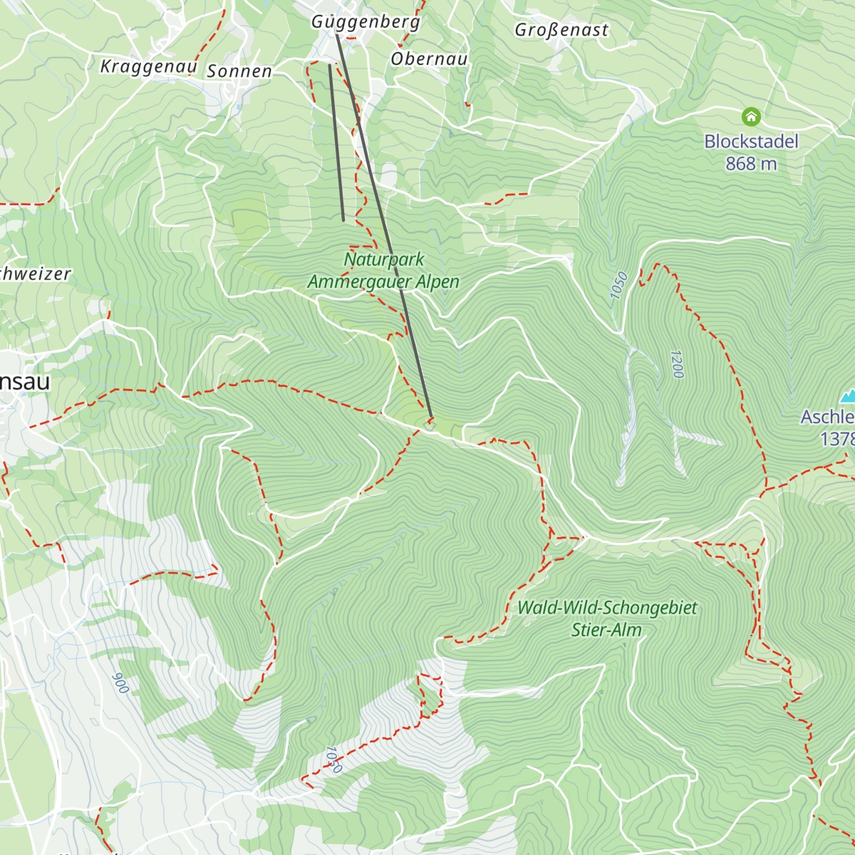 Hörnlehütte map