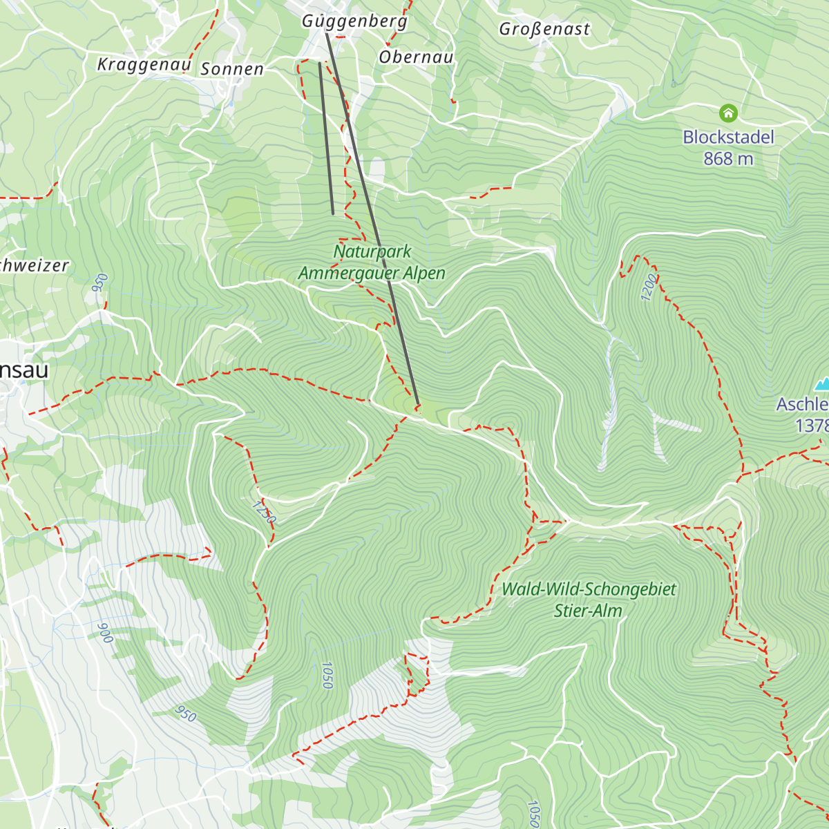 Hörnlehütte map