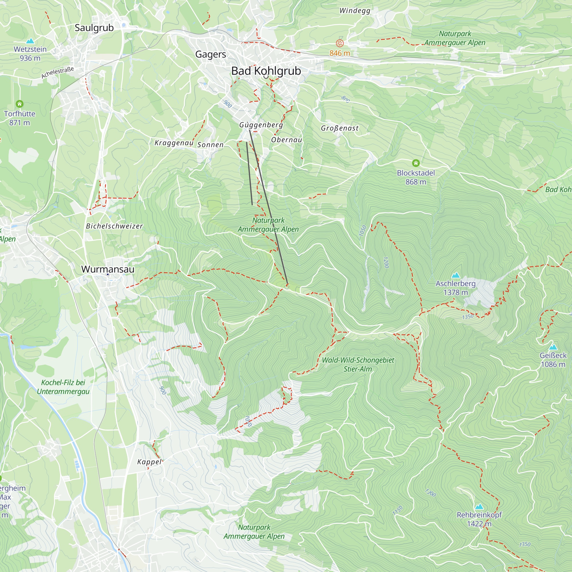 Berg-Zeit - Handyschließfach map