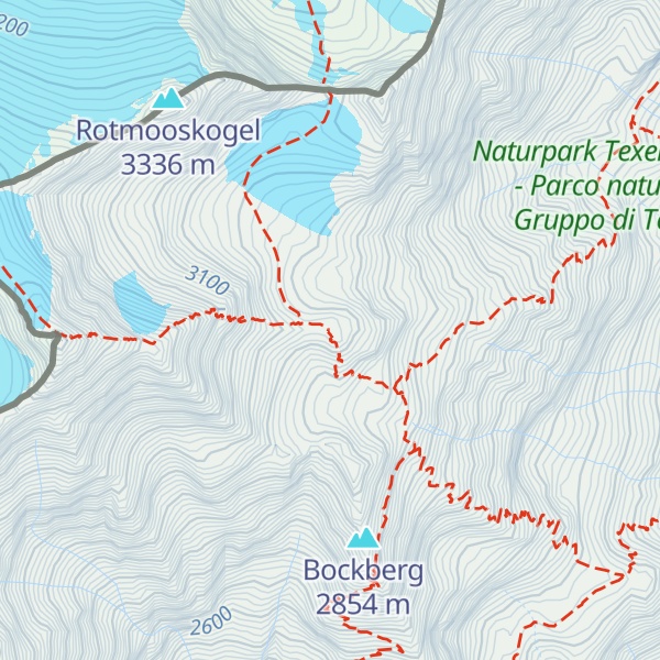 Map of Zwickauer Hütte - Rifugio Plan