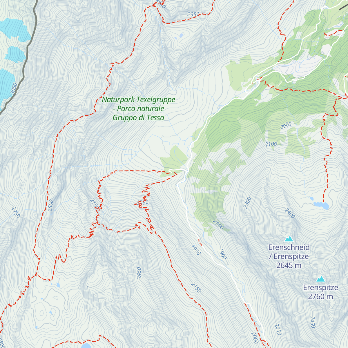 Lazinser Alm map