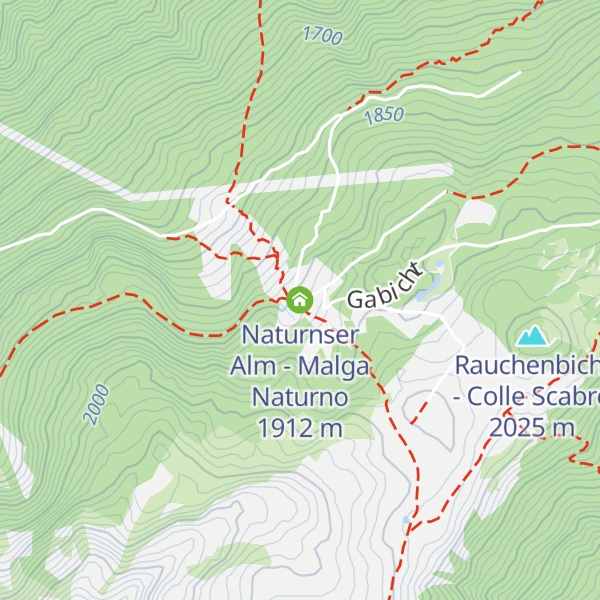 Map of Naturnser Alm - Malga Naturno