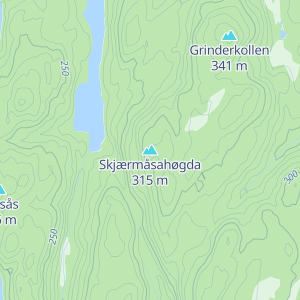 Map of Skjærmåsahøgda