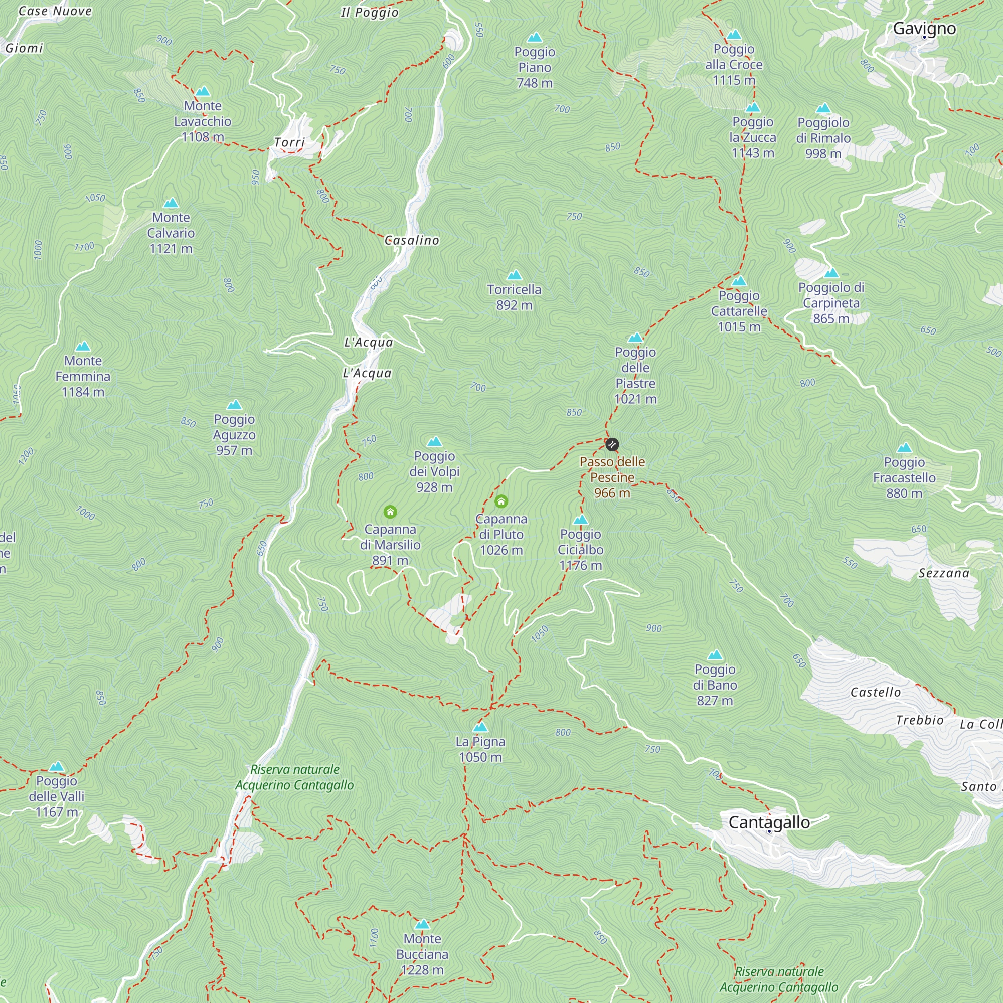 Capanna di Pluto map