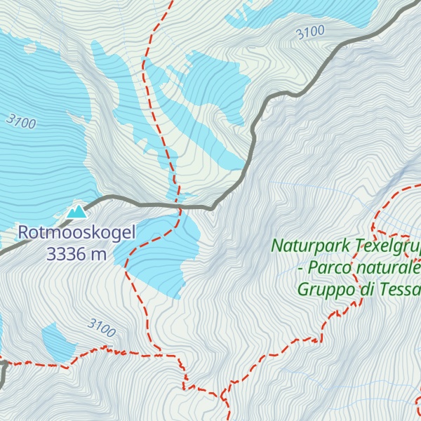 Map of Scheiberkogel - Cima Rocciosa