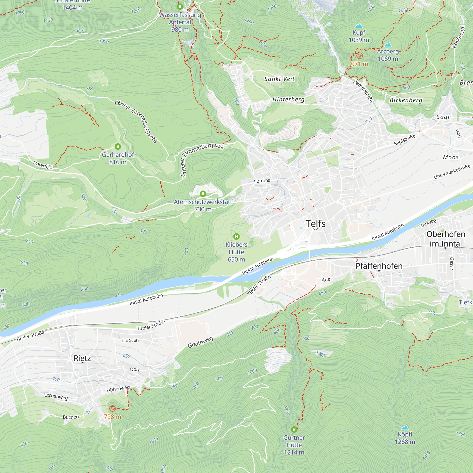 Kliebers Hütte map
