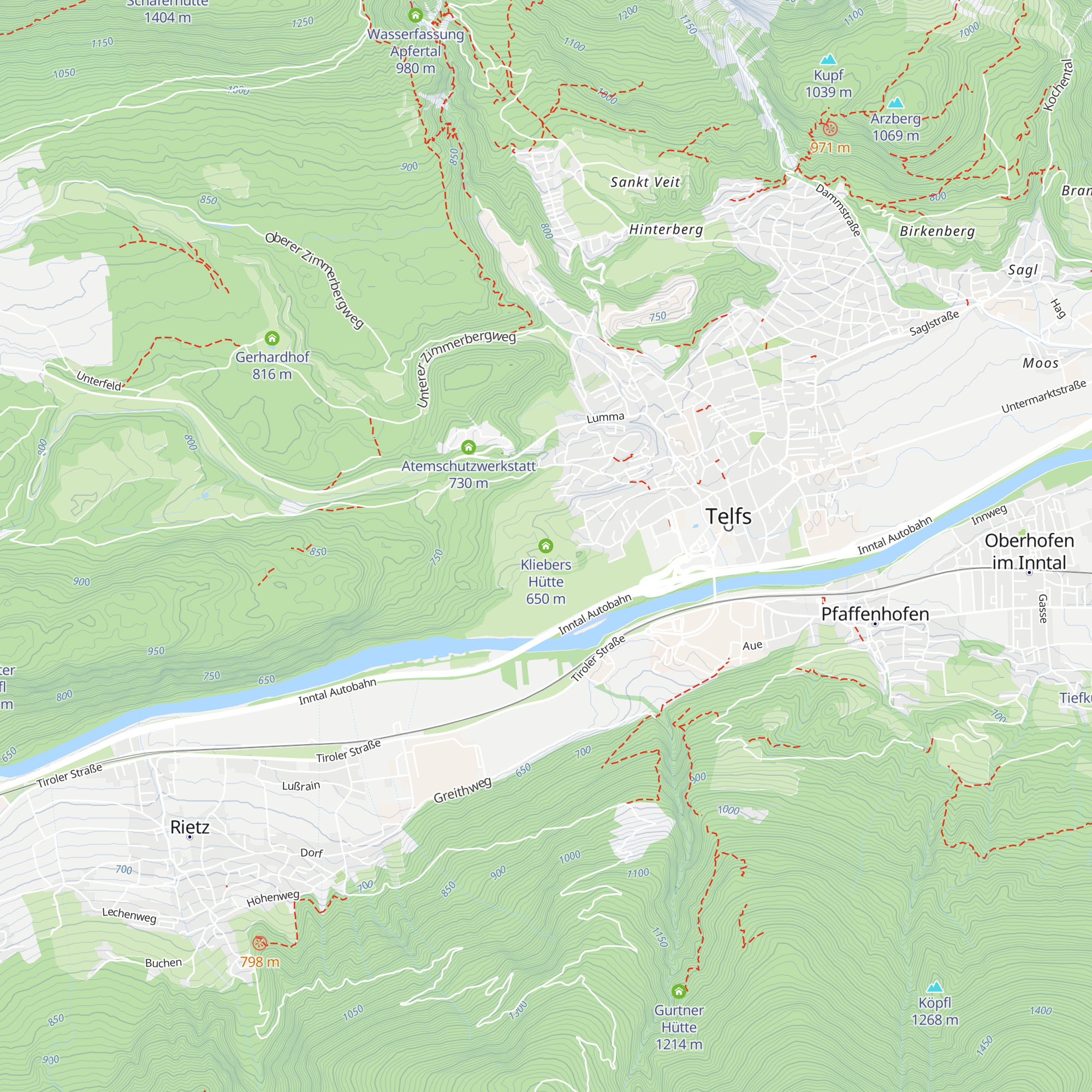 Kliebers Hütte map