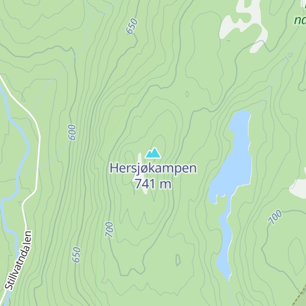 Map of Hersjøkampen