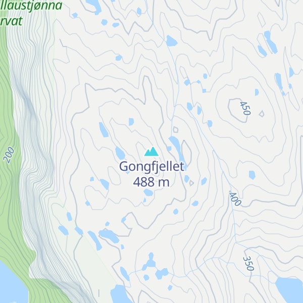 Map of Gongfjellet