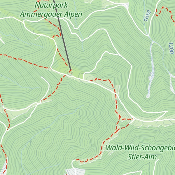 Map of Peißenberger Hörnlehütte
