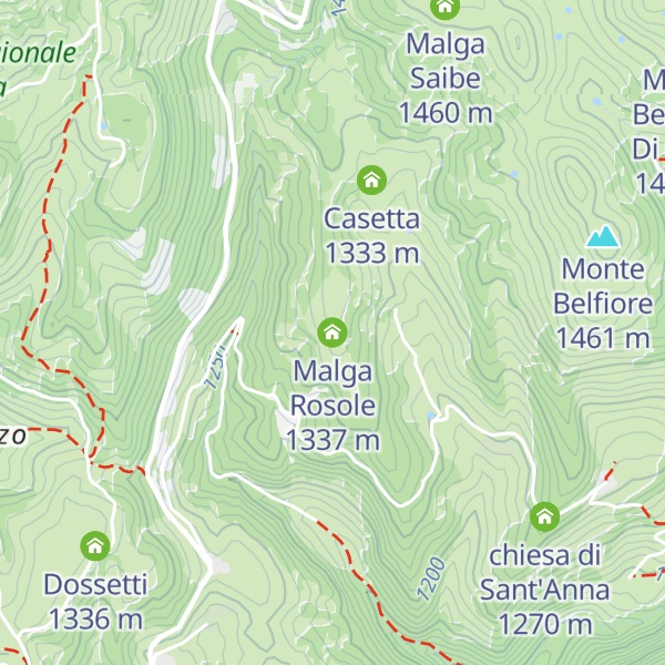 Map of Malga Rosole