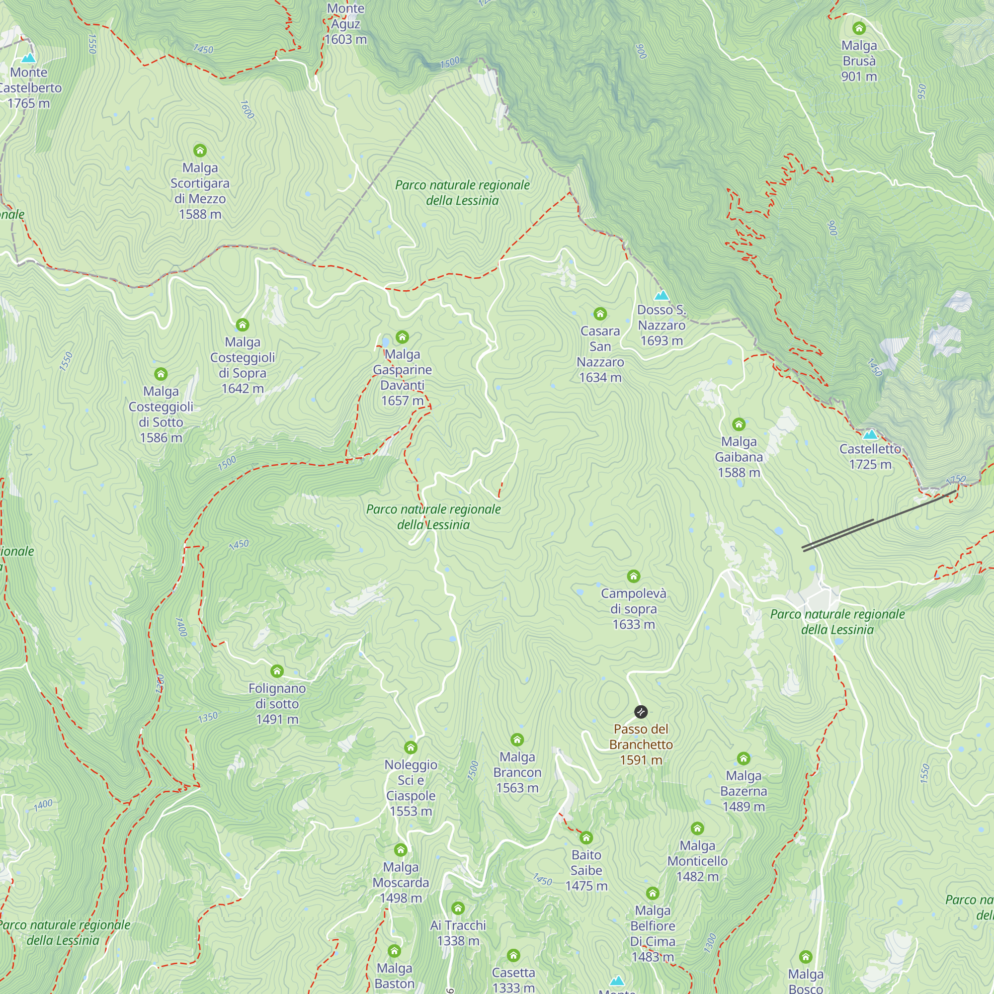 Rifugio Primaneve map