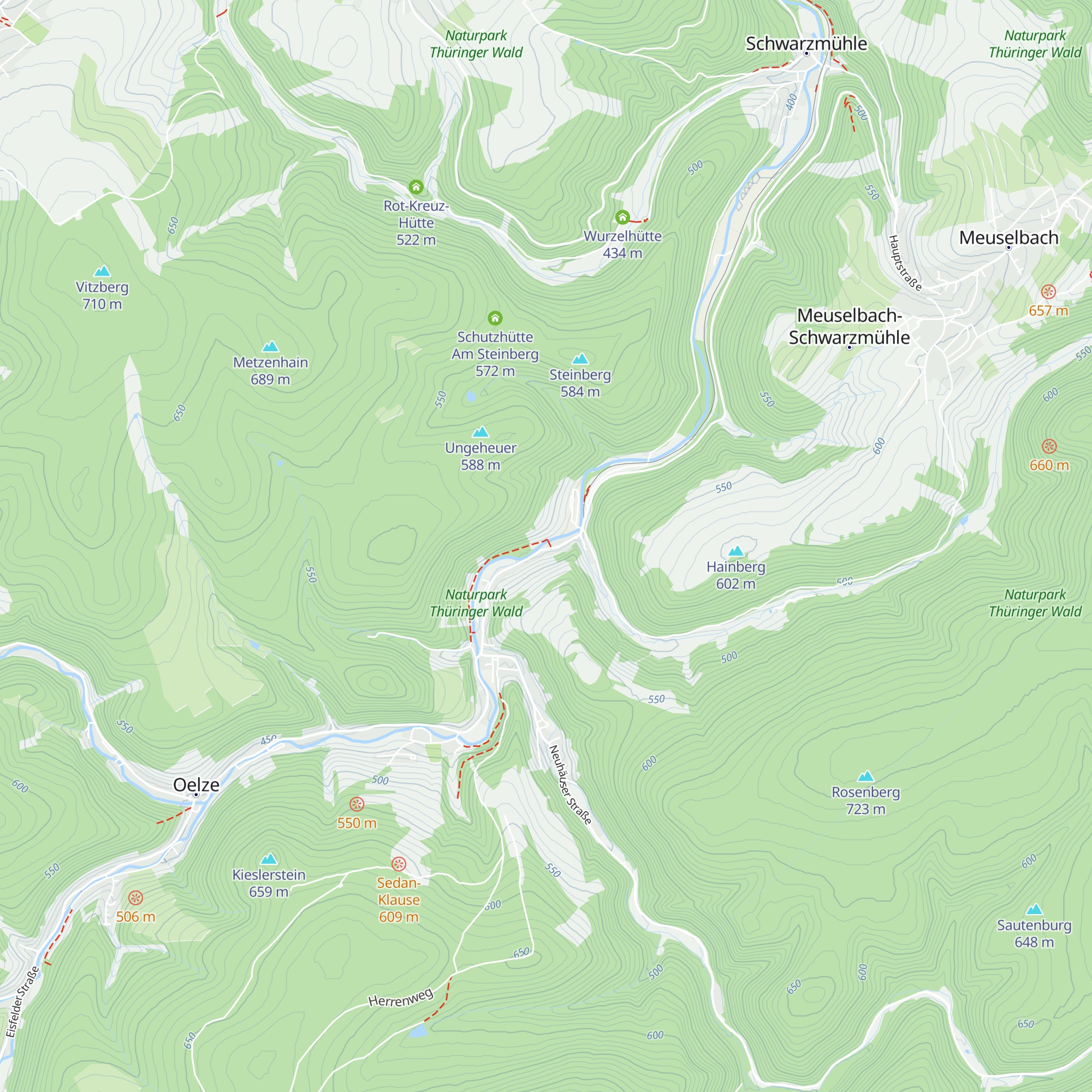 Ehem.  Jugendherberge Katzhütte map
