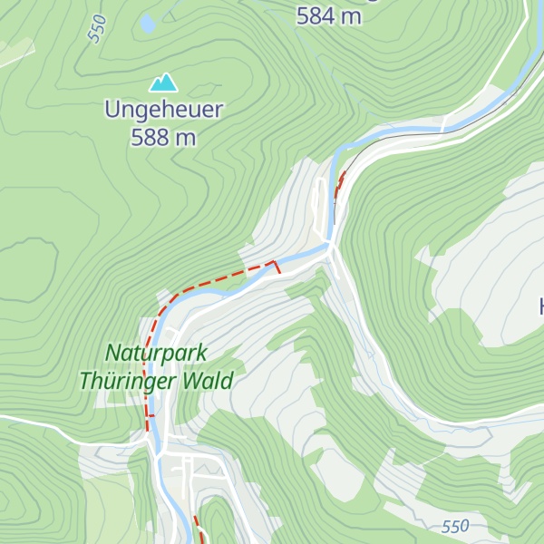 Map of Ehem.  Jugendherberge Katzhütte