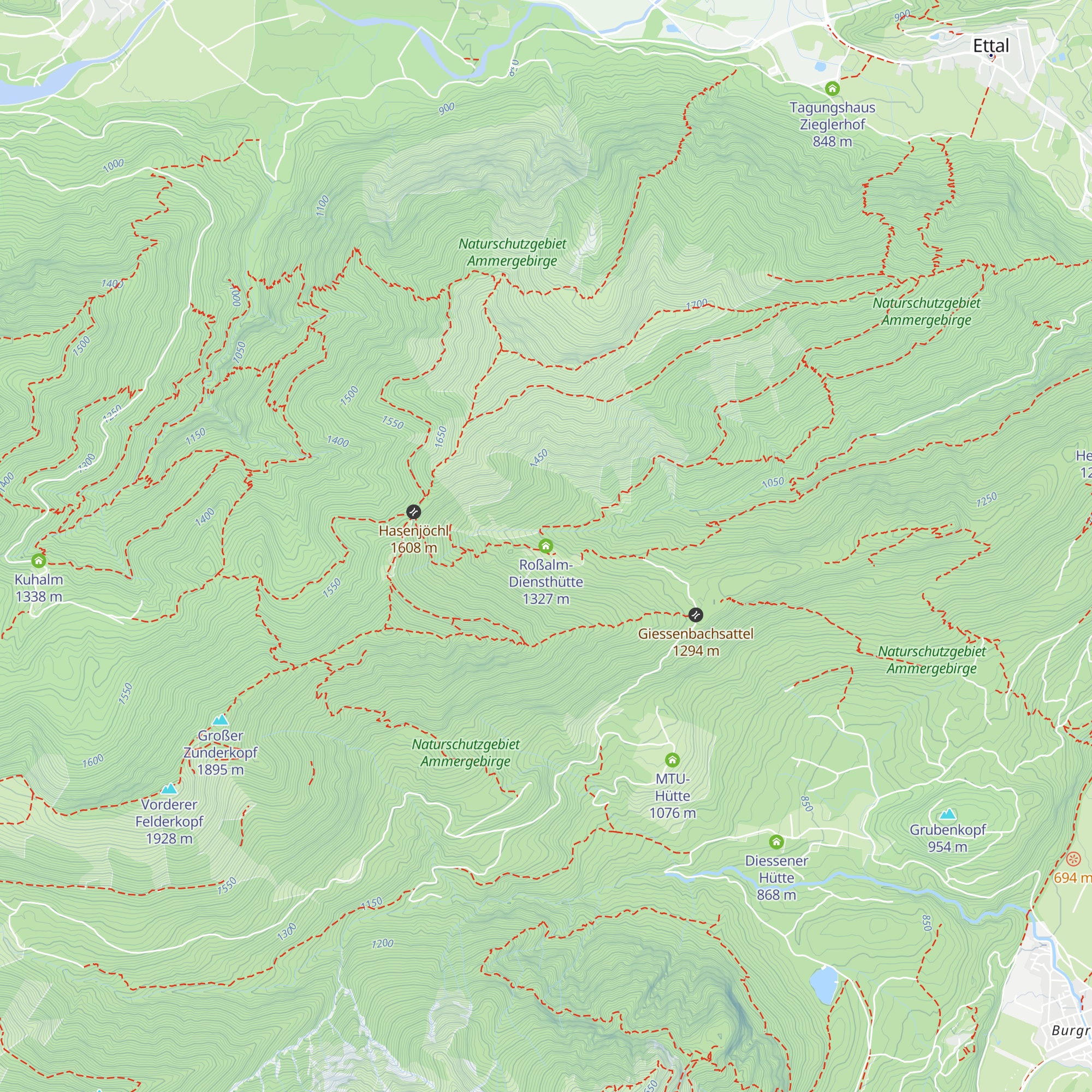 Roßalm-Diensthütte map