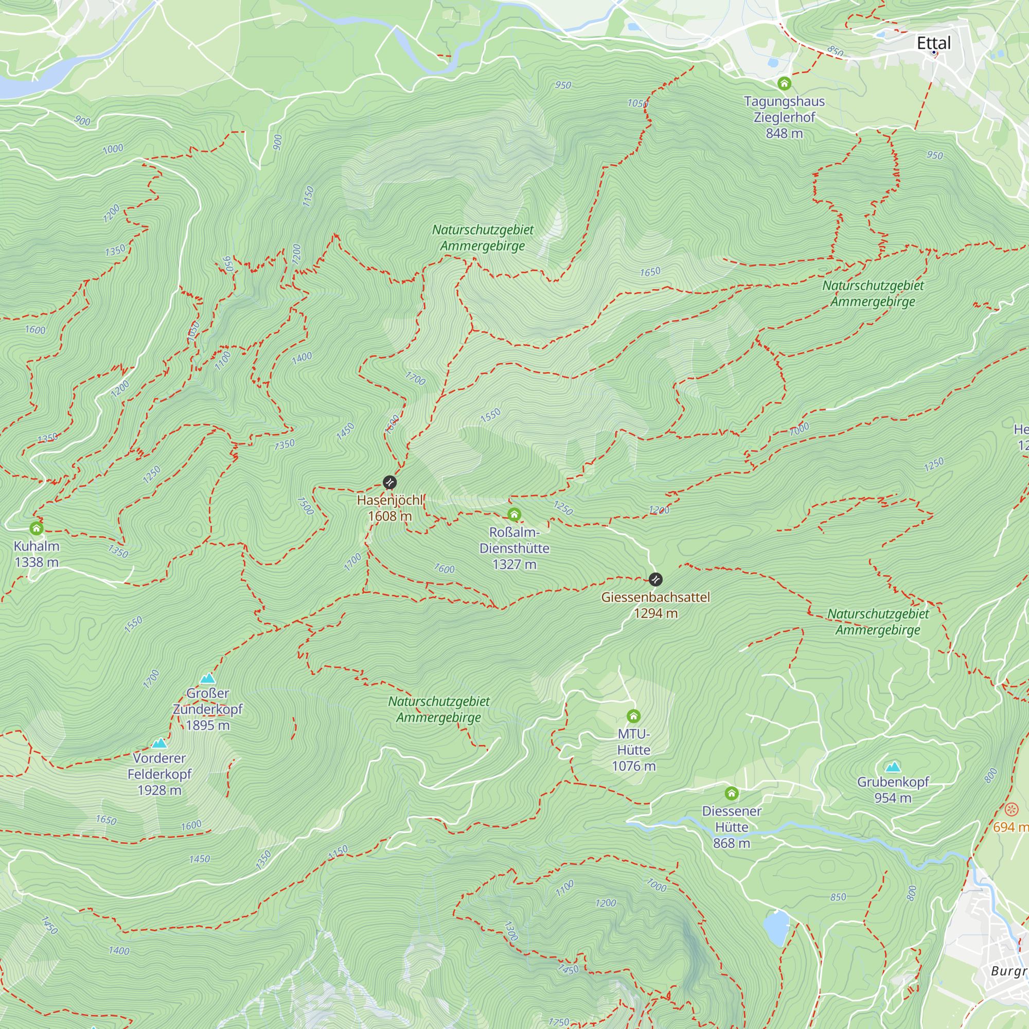 Roßalm-Diensthütte map