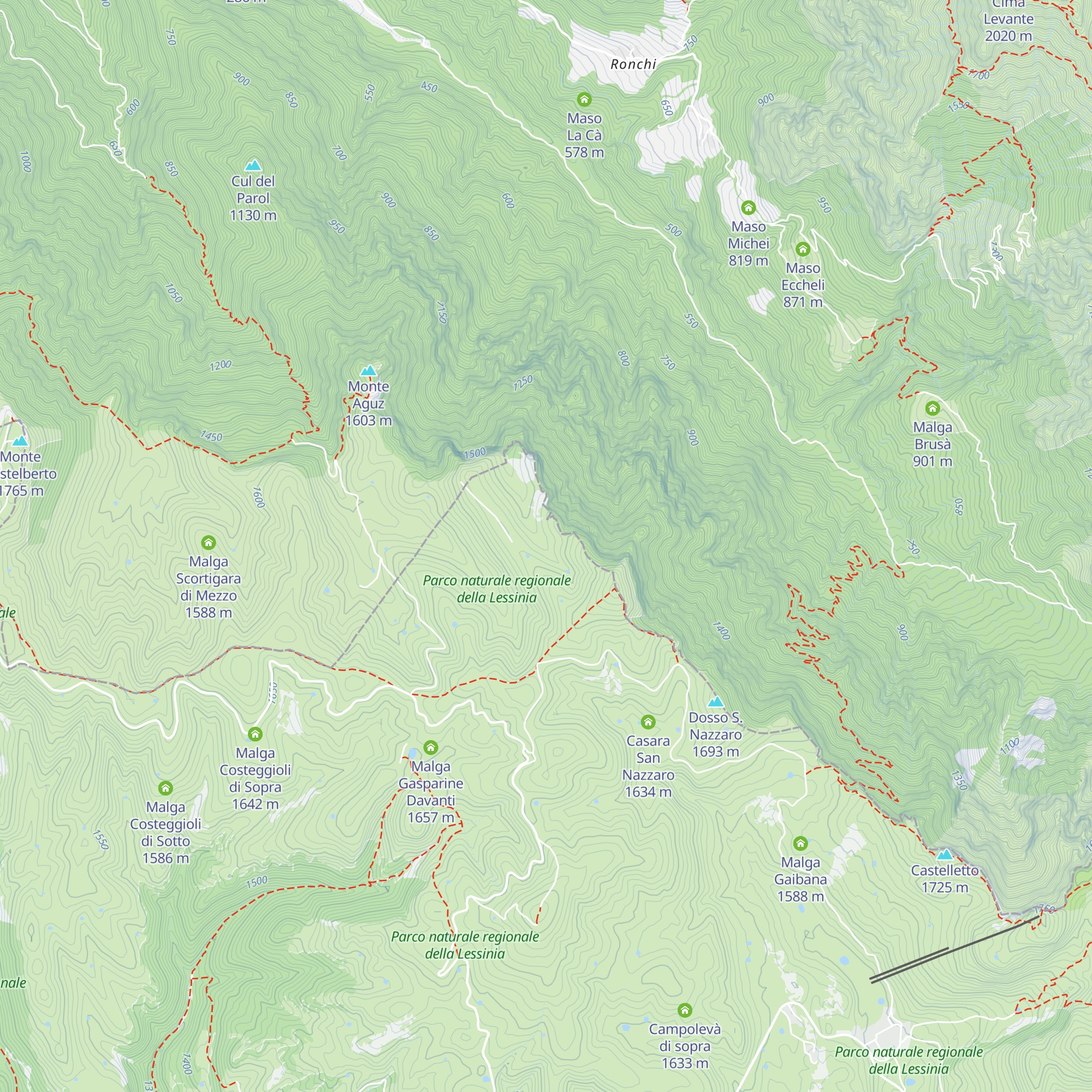 Casera Gasparine di Dietro map