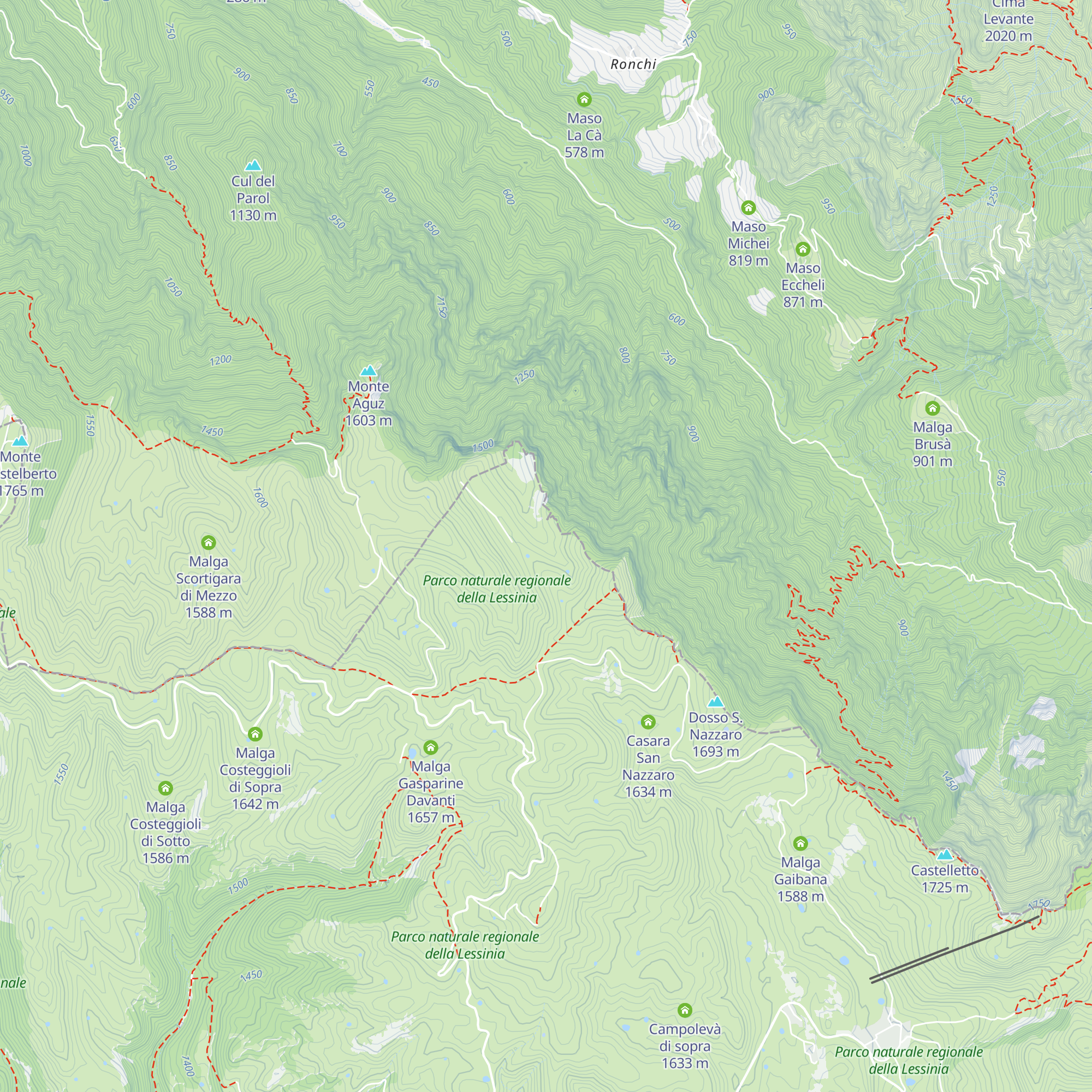Casera Gasparine di Dietro map
