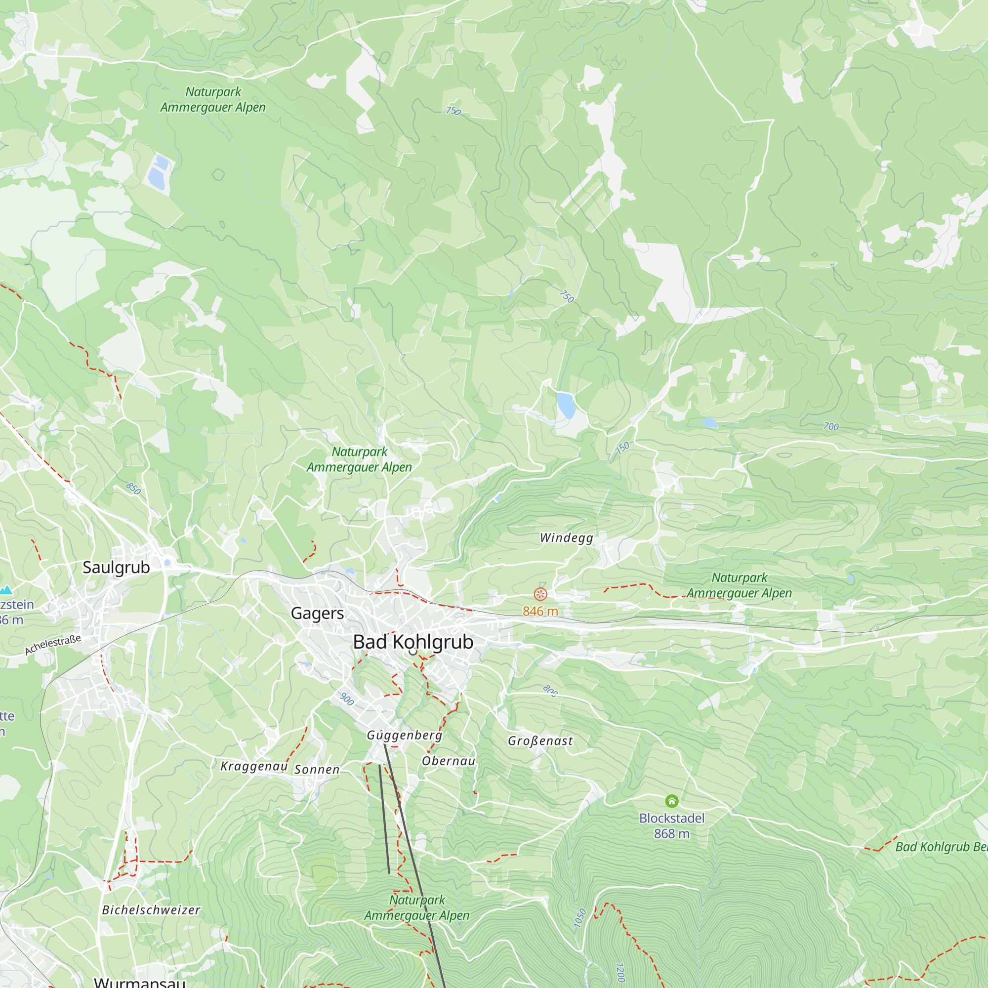 Waldschlucht map