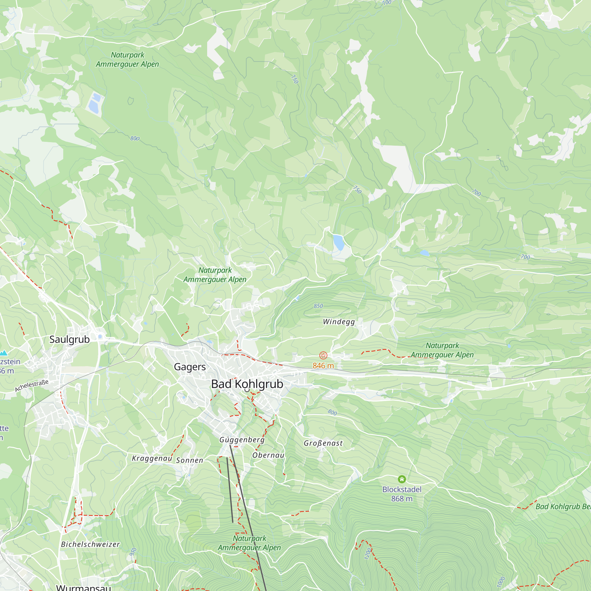 Waldschlucht map