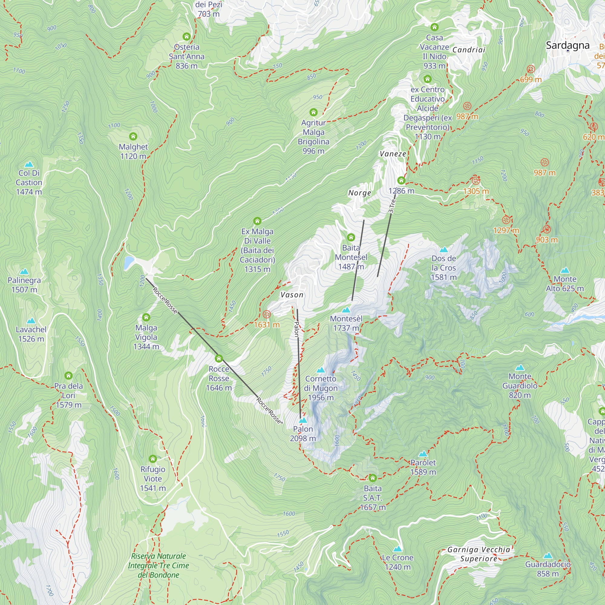 Il Bondonero map