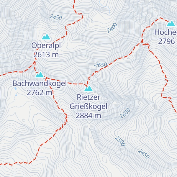 Map of Rietzer Grießkogel