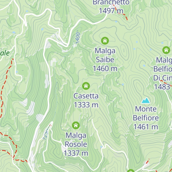 Map of Casetta
