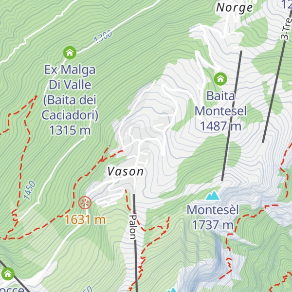 Map of Capanna Palon
