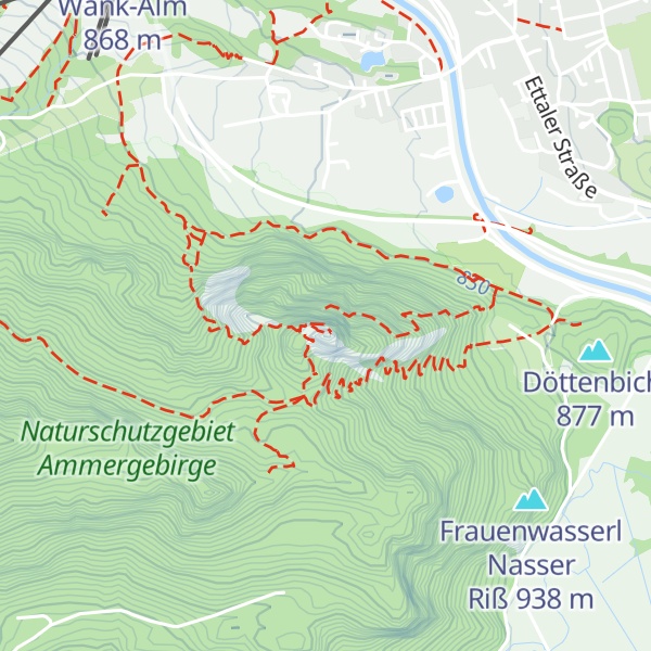 Map of Kofel