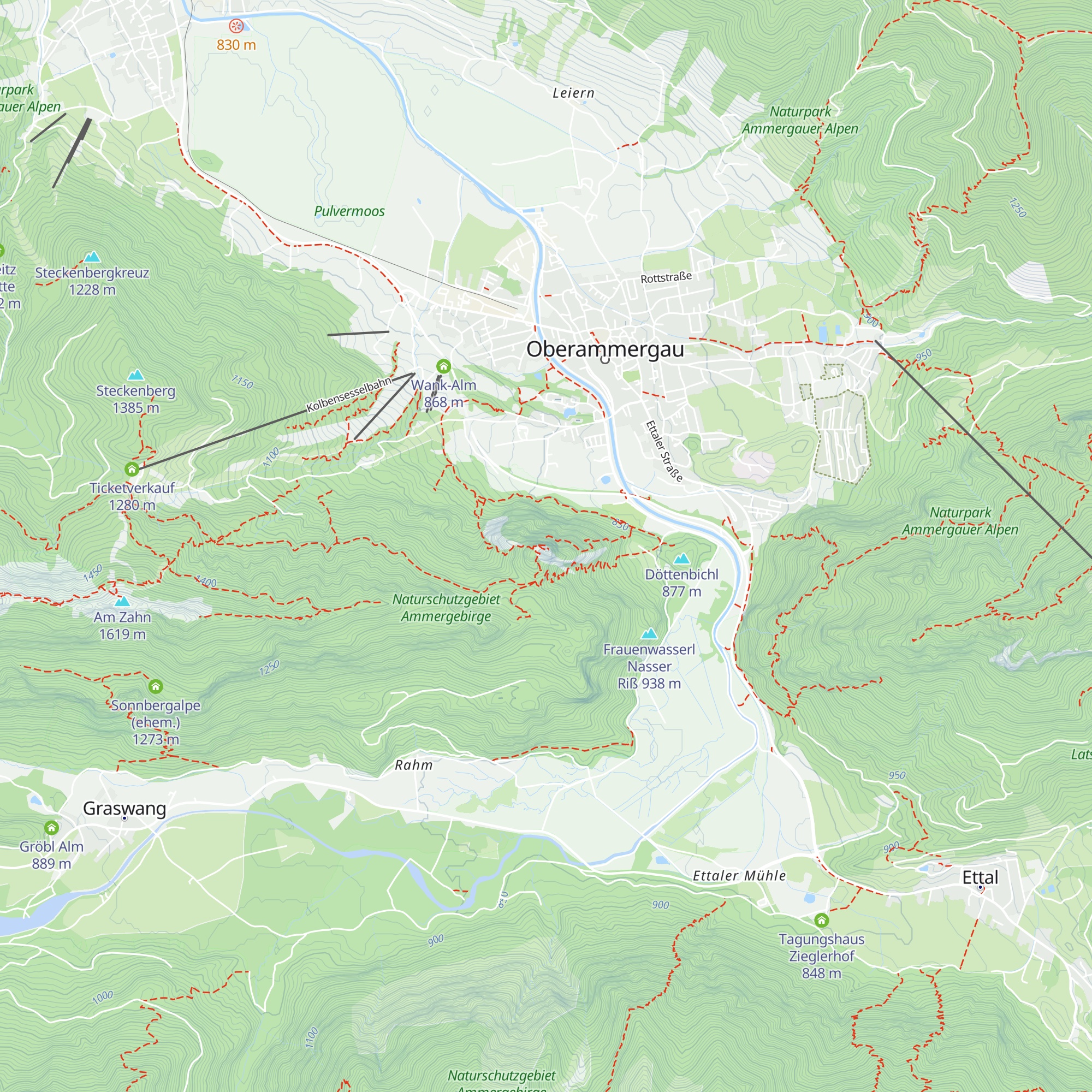 Kofel map