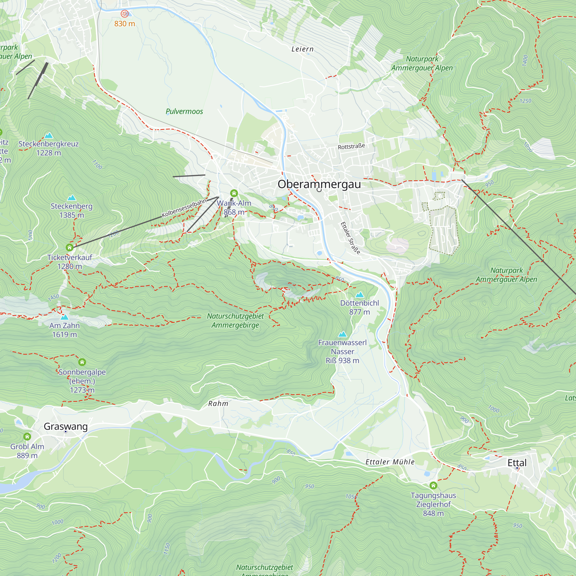 Kofel map