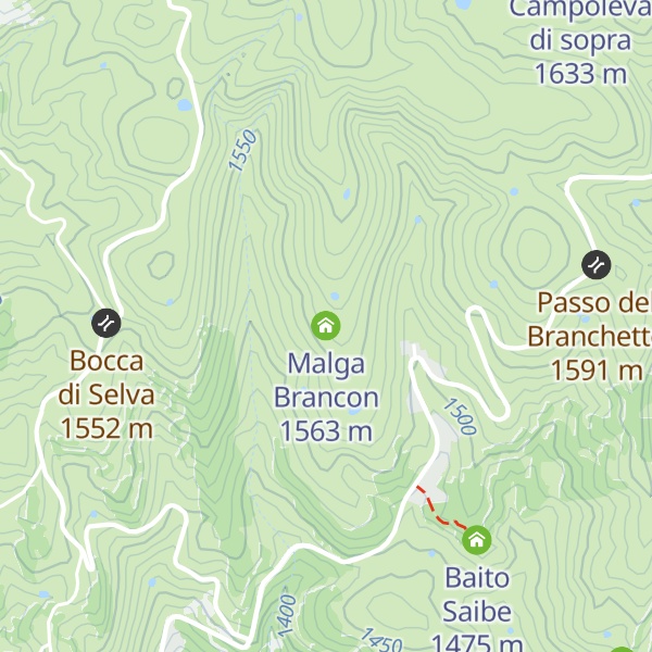 Map of Malga Brancon