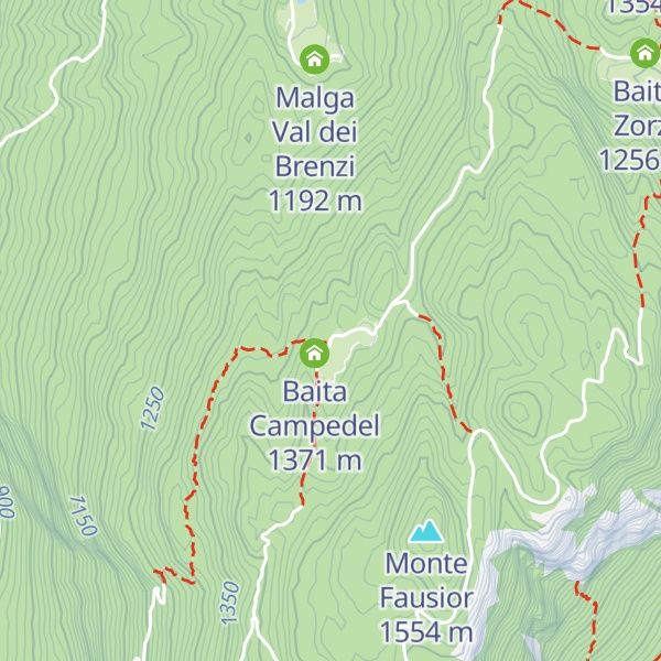 Map of Baita Campedel - SAT Mezzolombardo