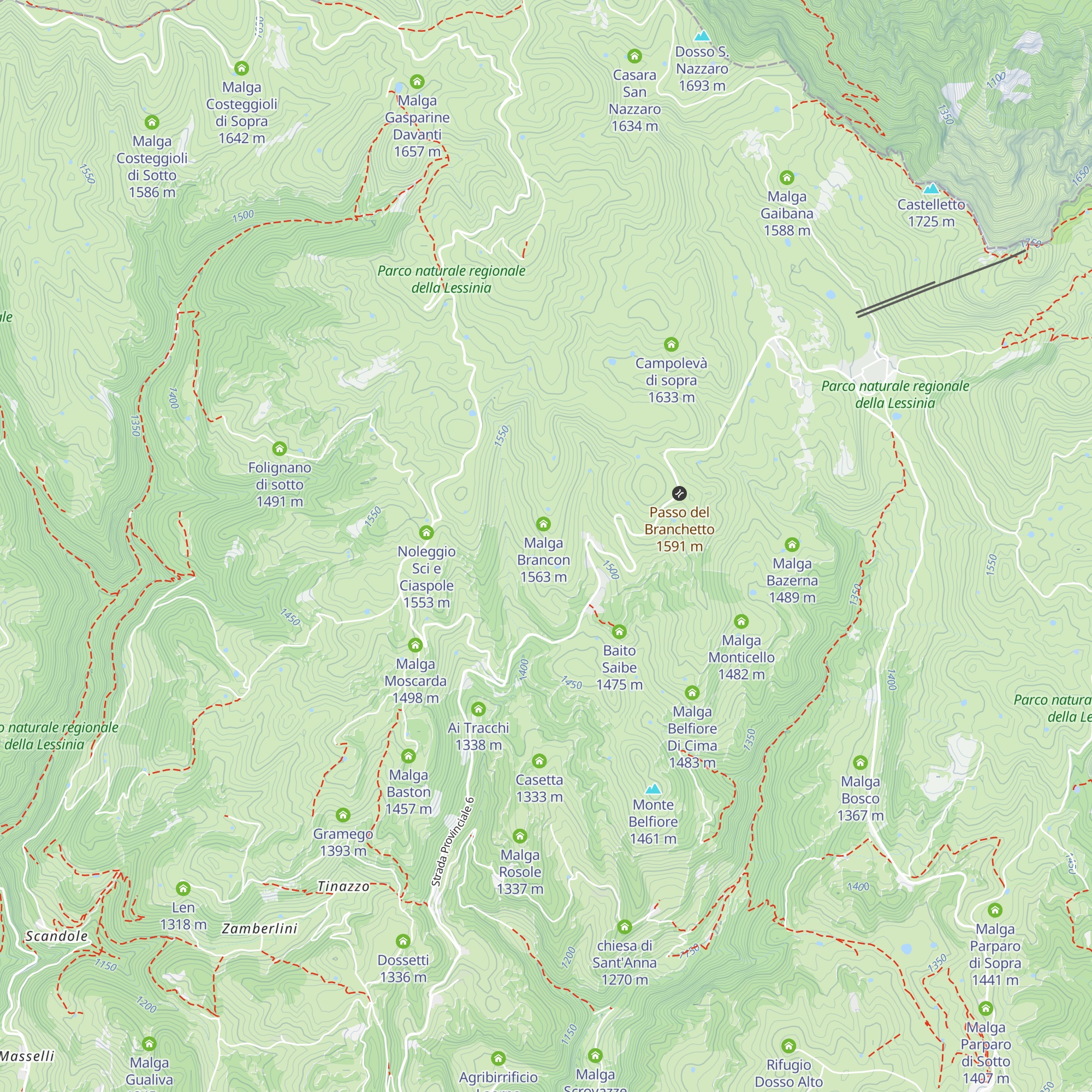 Baito Brancone map