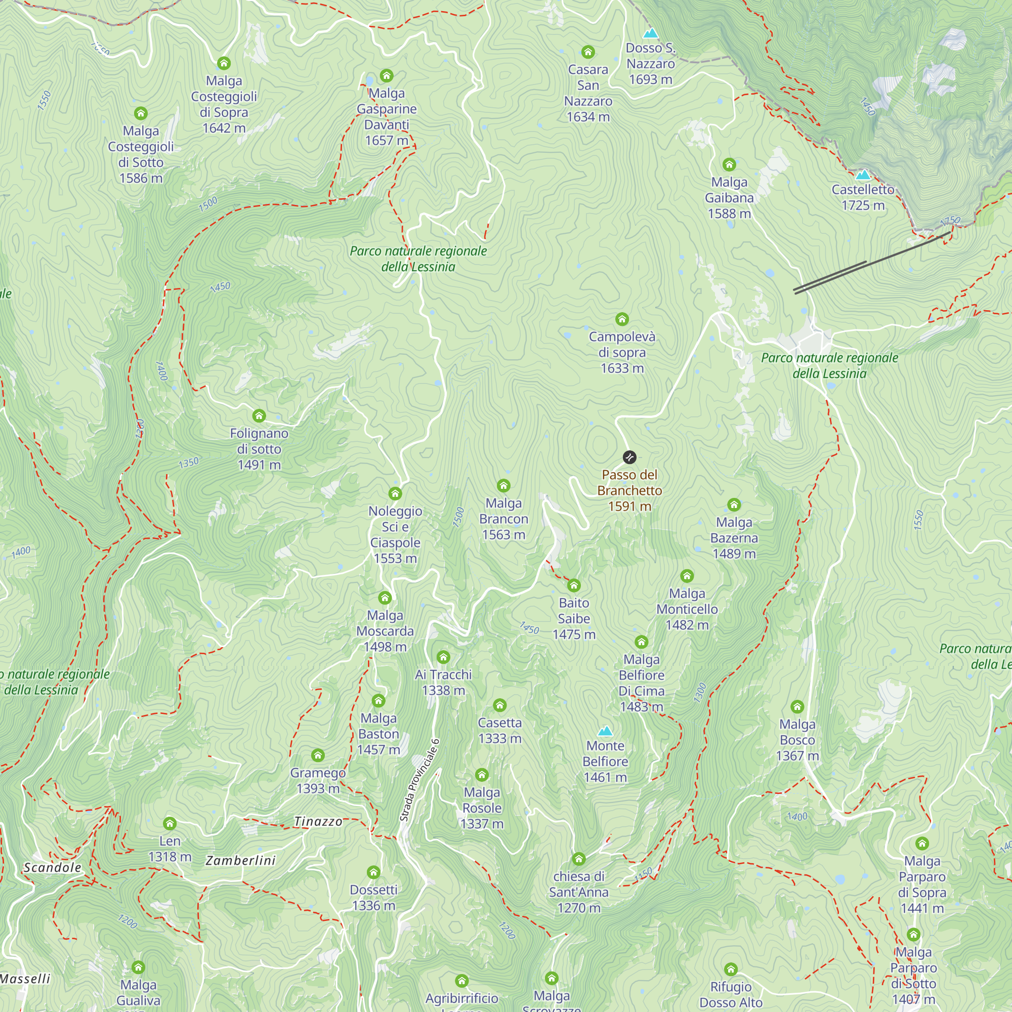 Baito Brancone map