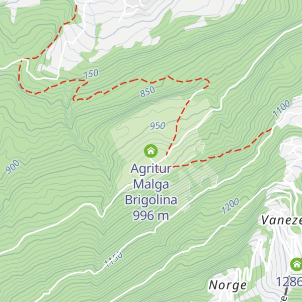 Map of Agritur Malga Brigolina