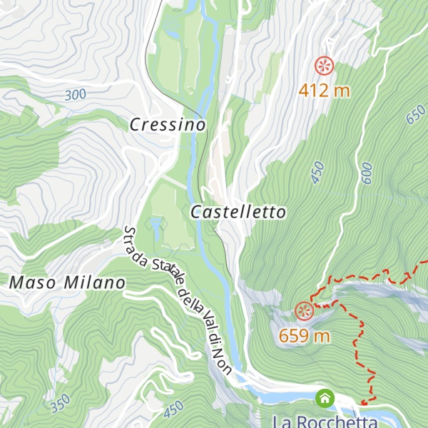 Map of Dosso Santa Margherita