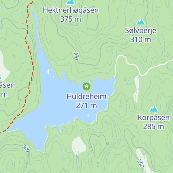 Map of Huldreheim