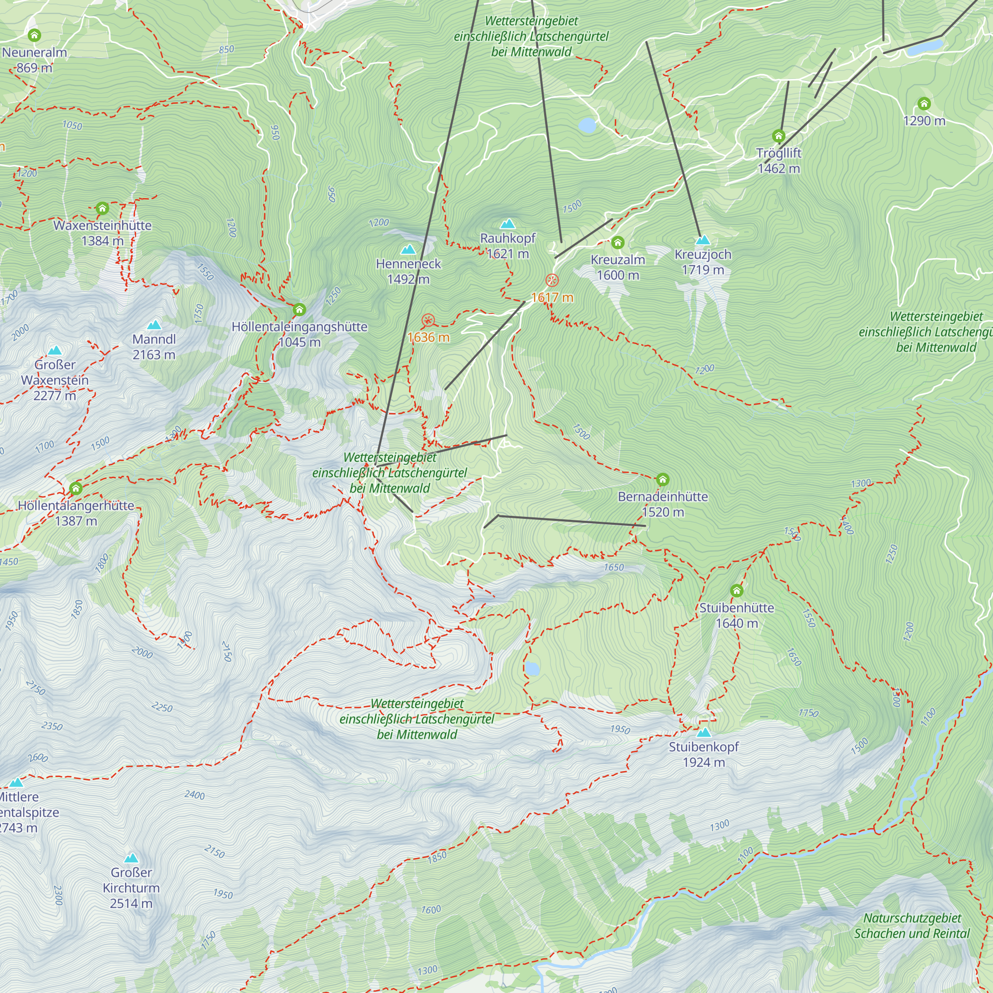 Bergwacht Hans-Ruder-Diensthütte map