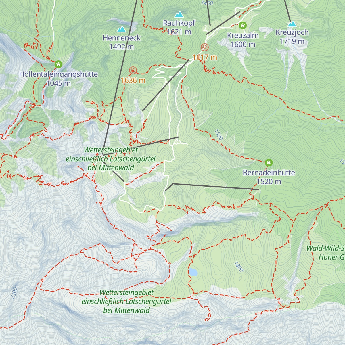 Bergwacht Hans-Ruder-Diensthütte map