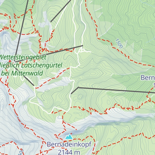 Map of Bergwacht Hans-Ruder-Diensthütte