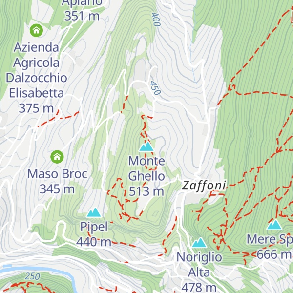 Map of Monte Ghello